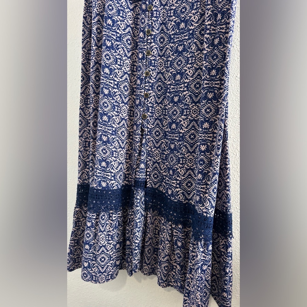 Artesia Blue Geometric Print Maxi Dress - Picture 4 of 6